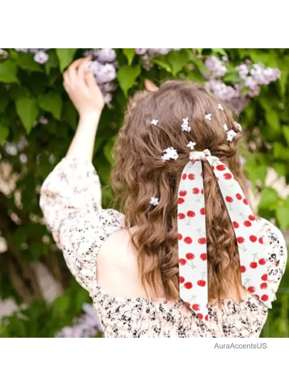 Silk Feel Polyester Reversible Fashion Scarf Hair Accessory Neck Ribbon